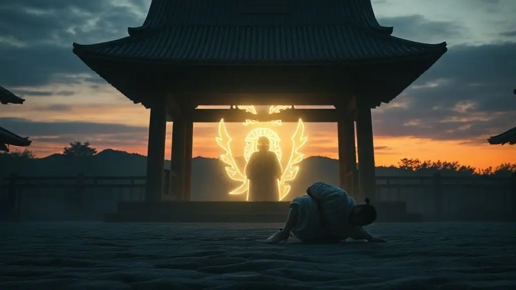 보이지 않는 씨름, 신과 공동체를 위한 '히토리즈모'