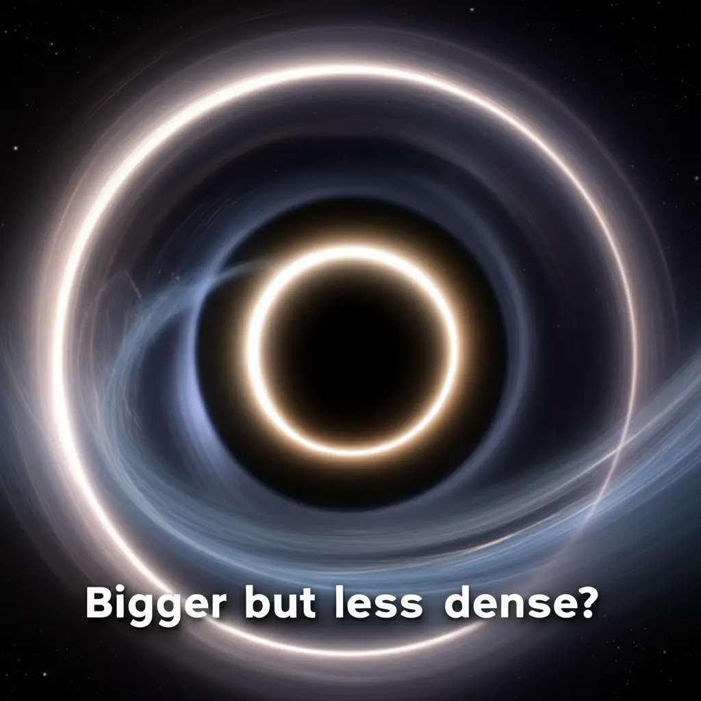 1. 블랙홀, 크다고 밀도가 높을까? 상식을 뒤엎는 진실