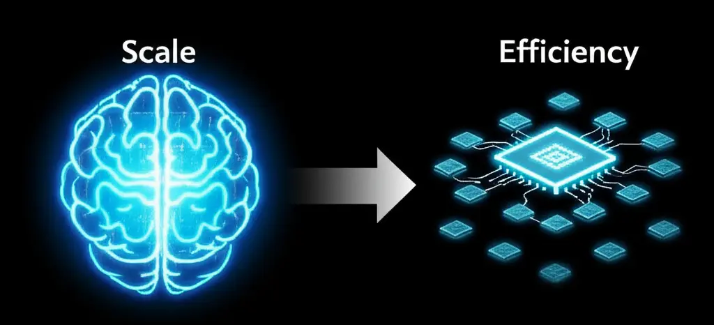 AI 전쟁의 새로운 국면: '규모'에서 '효율'의 시대로