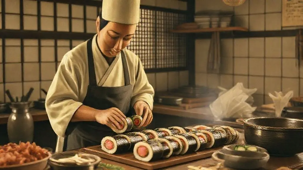 김밥의 직계 조상, 일본의 '노리마키'