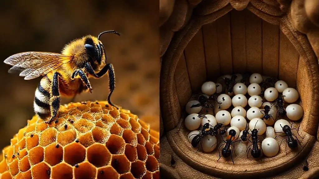 절대 권력의 여왕벌 vs 협력 체제의 여왕개미