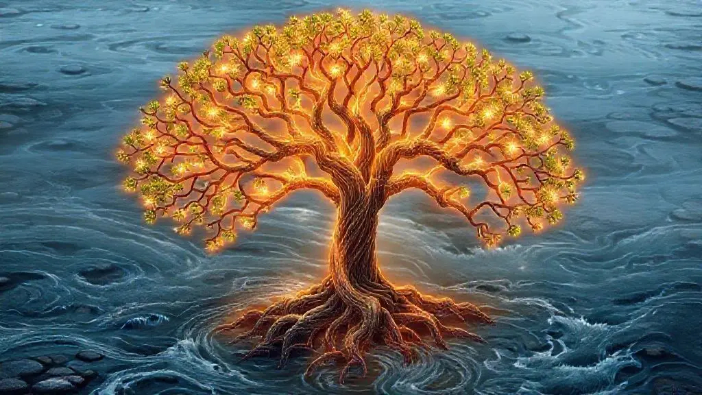 가지가 합쳐지는 새로운 생명의 나무