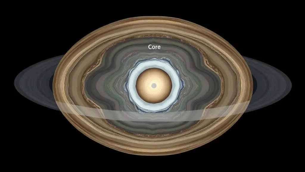 해왕성의 속살: 4개의 층으로 이루어진 구조