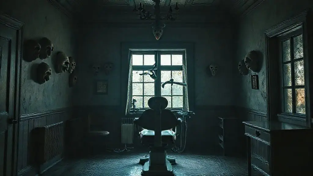 가면과 진료용 의자… 섬뜩한 저택 내부의 비밀