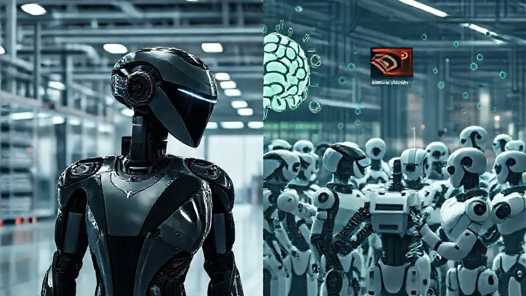 2. 로봇 시장의 양대 산맥: 테슬라와 엔비디아의 전략