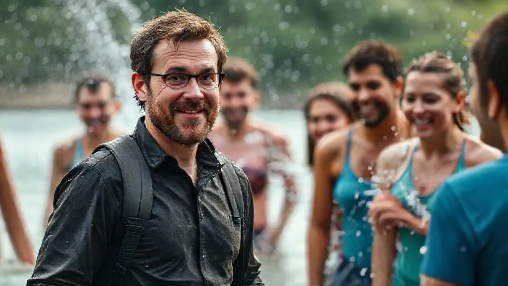 물장난 끝, 마침내 등장한 새로운 참가자!