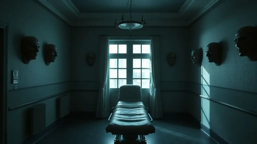 가면과 진료용 의자: 섬 안의 기괴한 밀실