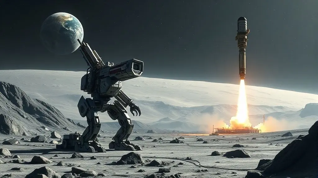 달에서 시작되는 AI 시대: 레일건 위성 발사와 옵티머스의 역할