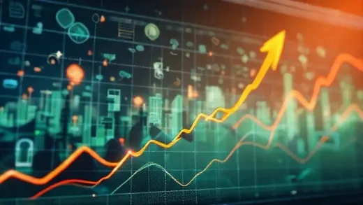 A dynamic image depicting a stock market chart with a prominent upward trend for electric vehicle battery stocks, with symbols of growth and innovation in the background. The atmosphere should be energetic and forward-looking.