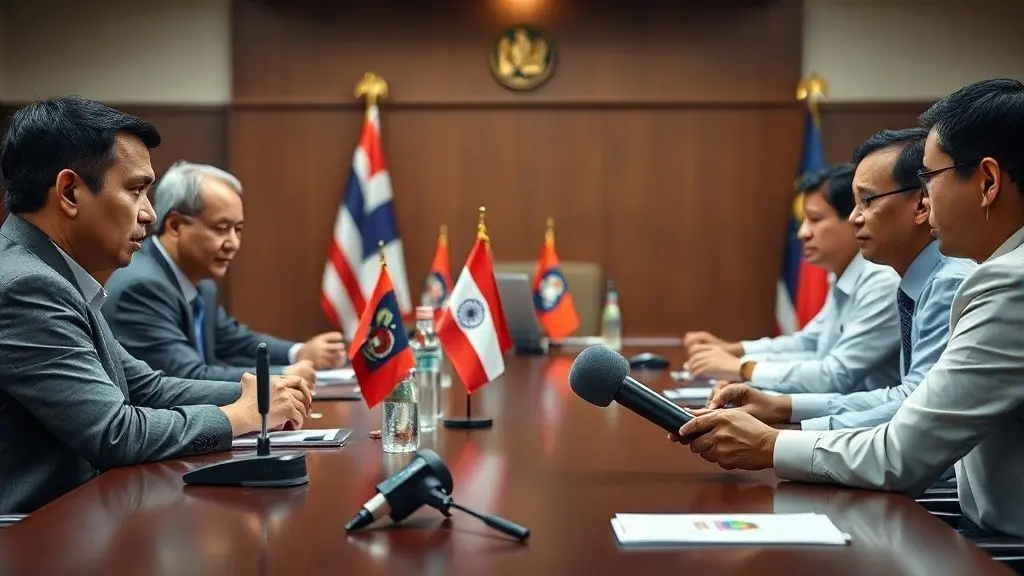국제사회 촉구: 훈센 상원의원 발언 및 말레이시아 중재 노력