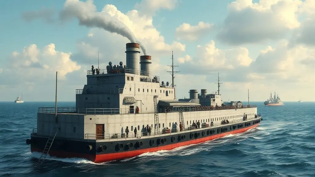 바다 위를 떠다니는 아이스크림 공장: 미 해군의 놀라운 보급 전략