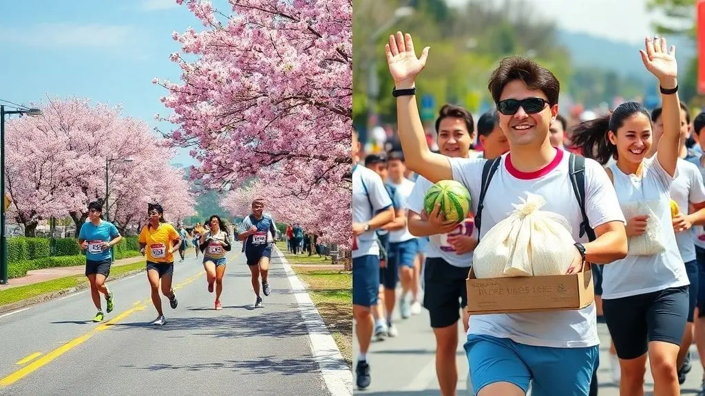 4. 마라톤도 즐기고, 지역 특산품도 덤으로! 일석이조의 즐거움