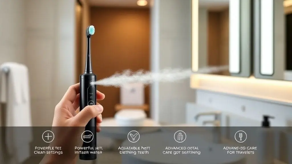 3. 여행 중에도 완벽한 구강 관리! 무선 구강 세정기