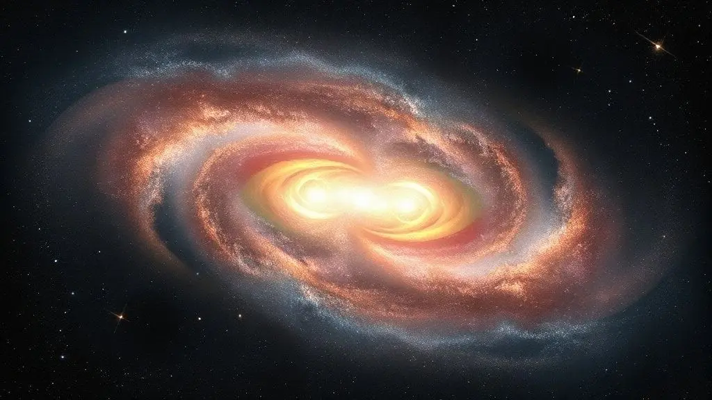 우주의 기묘한 춤: 두 개의 심장을 가진 이중핵 은하