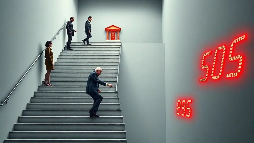 조용히 진행되는 '금융 계단' 하락과 고령층 부채의 뇌관