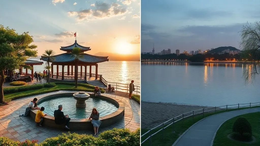 몸과 마음을 치유하는 속초의 특별한 휴식: 척산 족욕 공원, 영금정, 청초호수공원