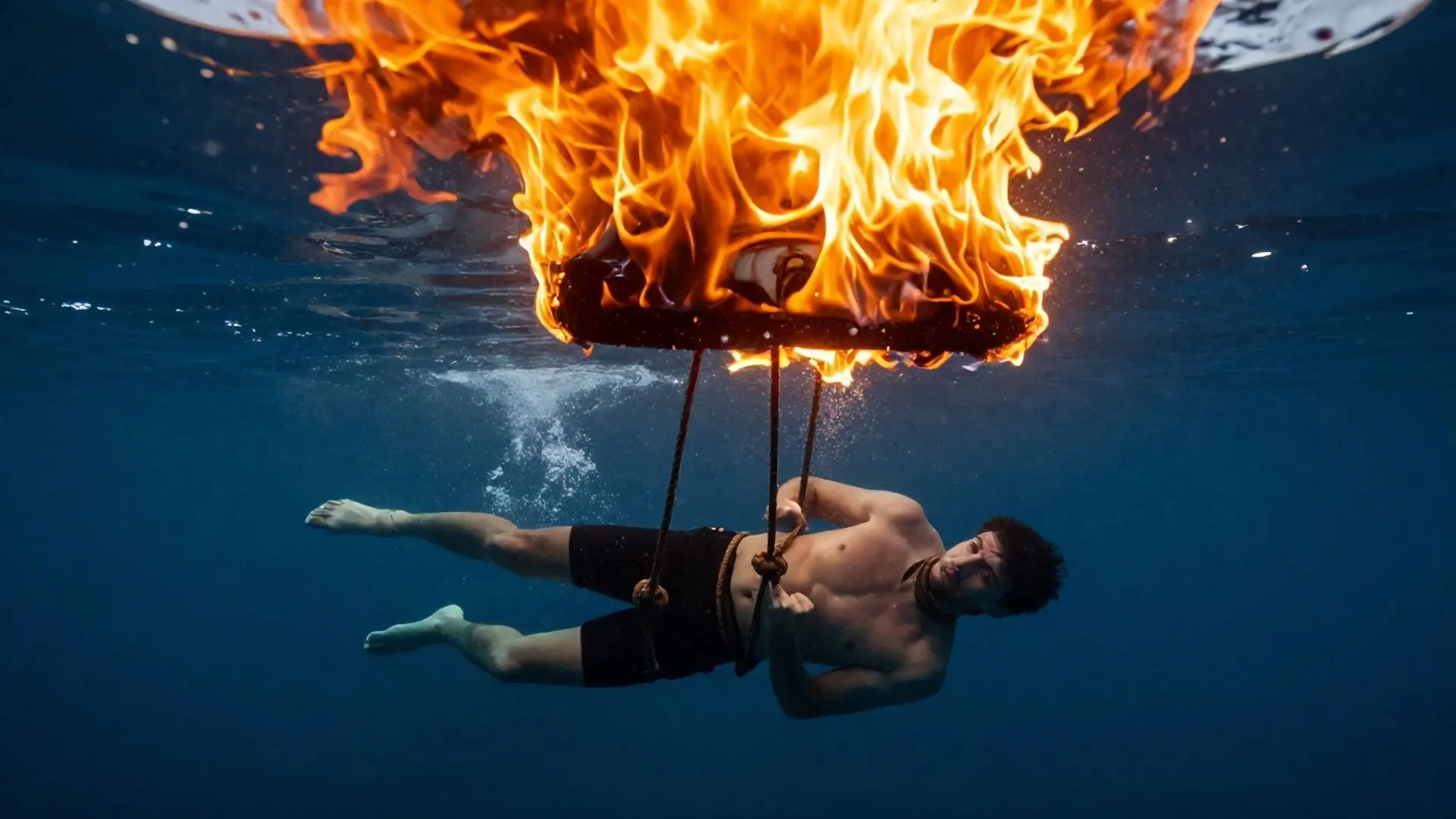 물속 결박, 그리고 불꽃 위로의 탈출