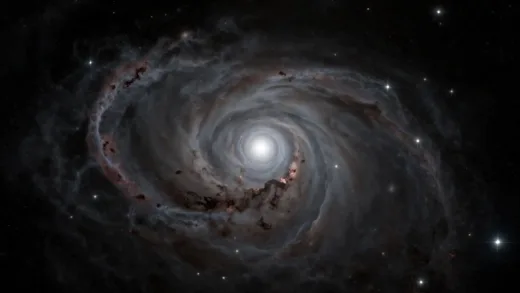 A stunning, high-resolution image of Polaris (North Star) in deep space, as captured by an X-ray telescope. The star should be prominent, surrounded by subtle, shimmering nebulosity, with a sense of cosmic grandeur.