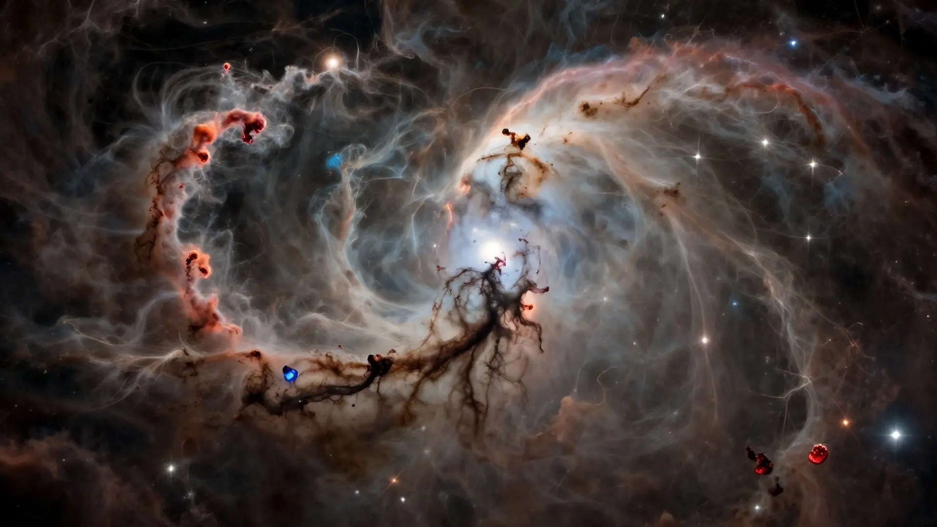 북극성 주변의 신비로운 베일: 통합 플럭스 성운