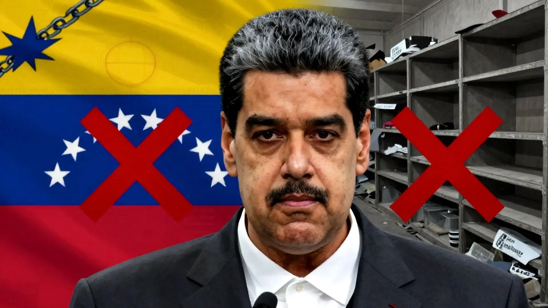 마두로 시대, 미국의 전방위 제재와 외교 단절