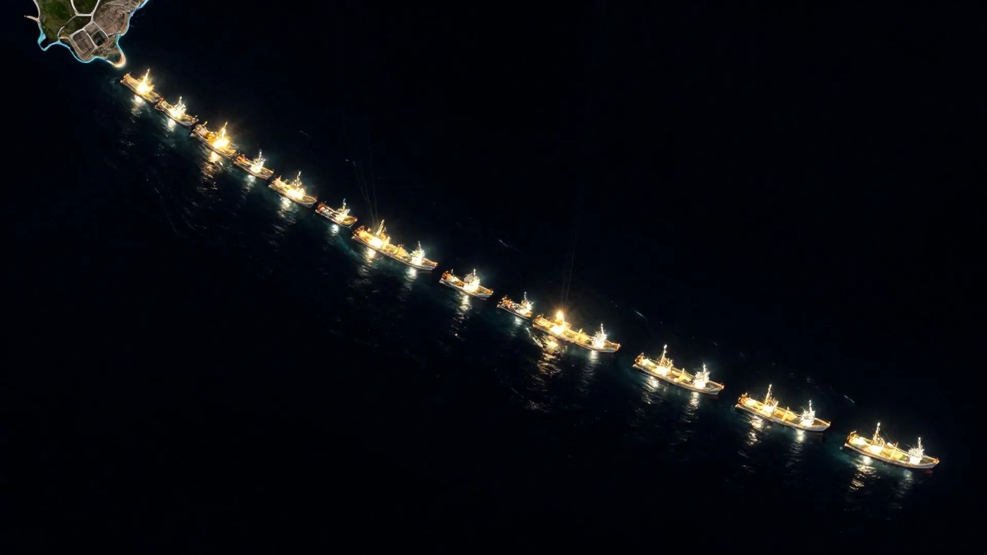 우주에서도 보이는 불빛, 아르헨티나 마일 해역의 비극