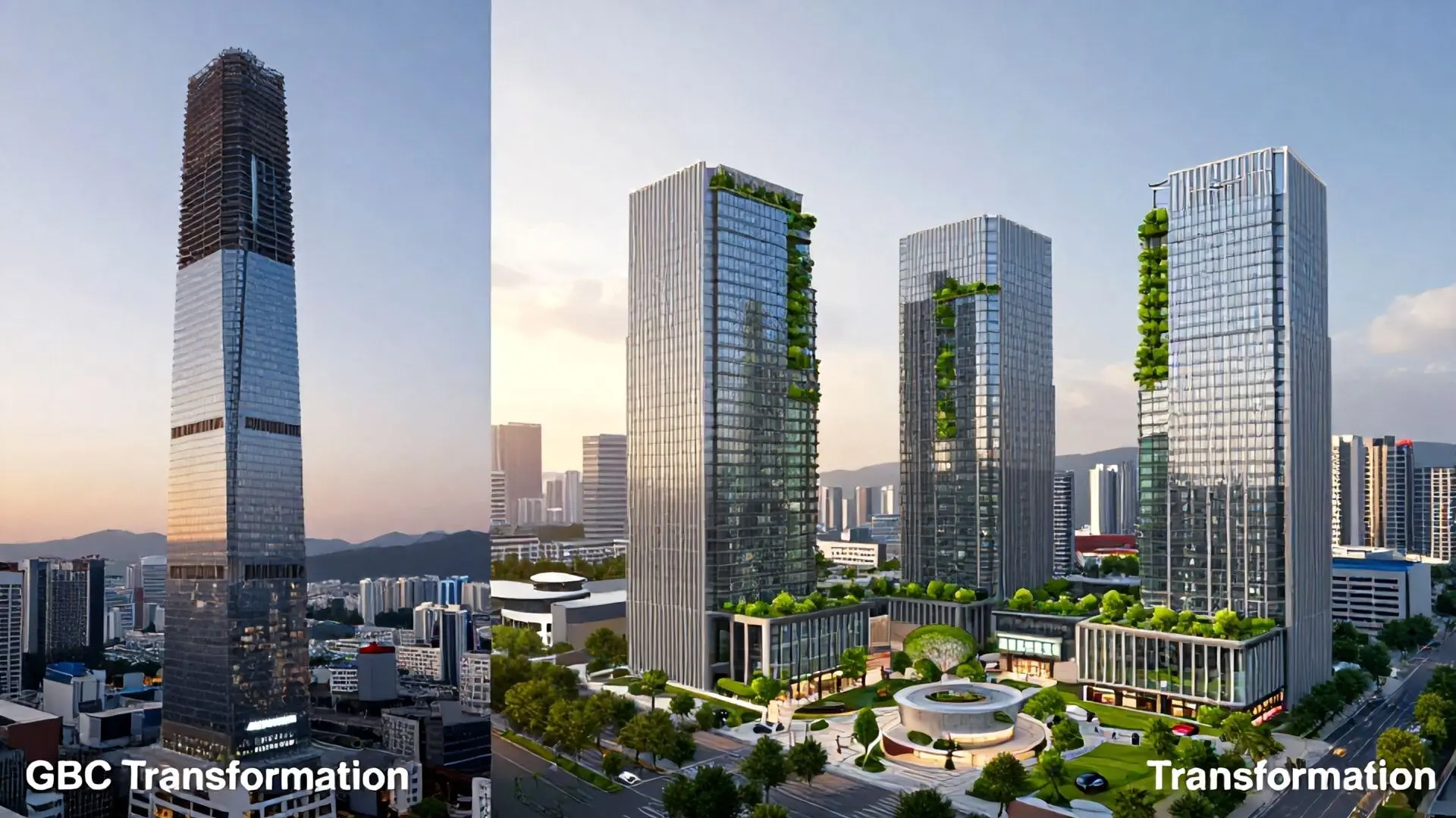 서울의 미래를 바꿀 GBC, 105층에서 49층 3개 동으로 대전환!