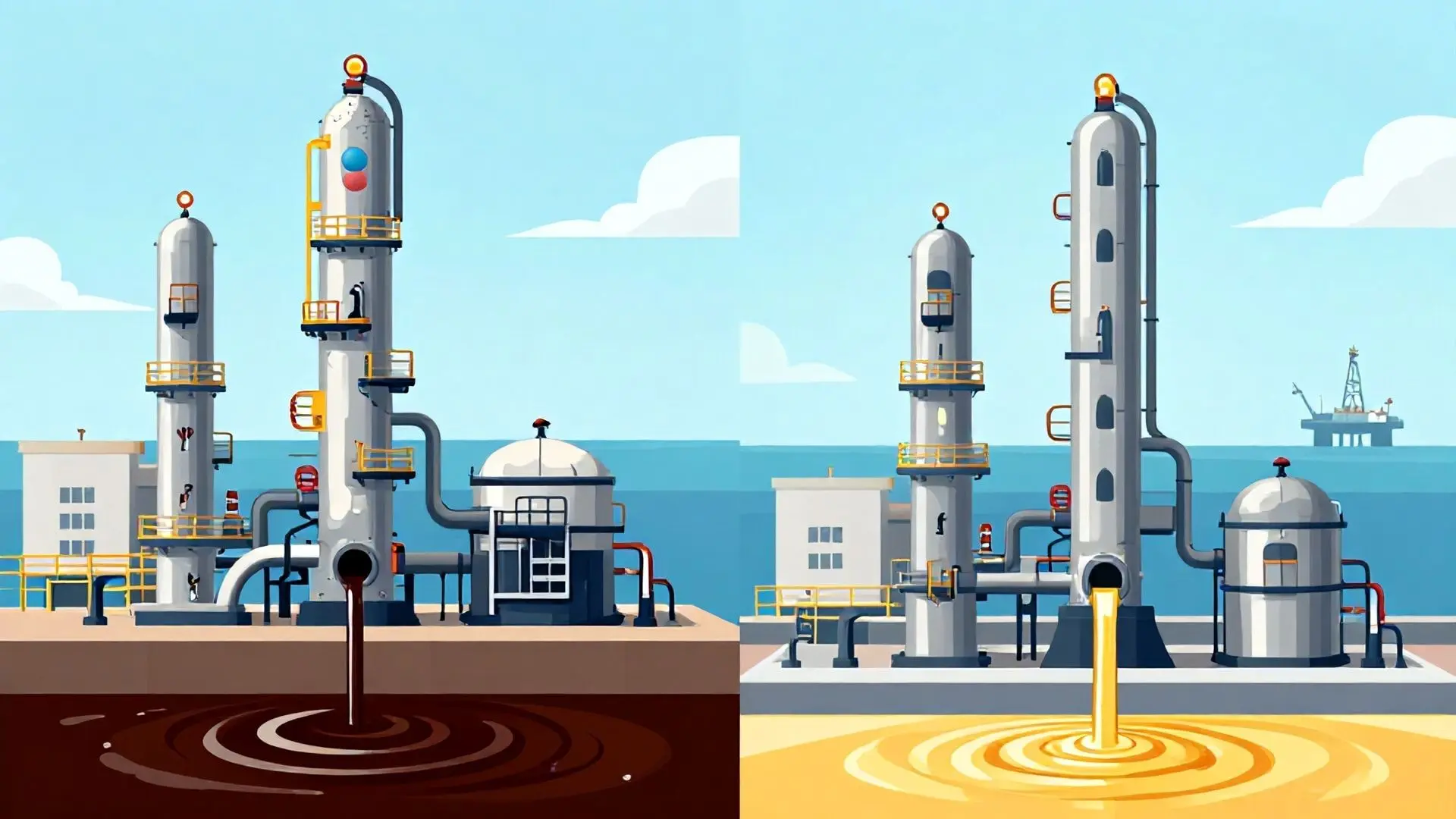 2. 황금알을 낳는 거위, 경질유 심해 유전