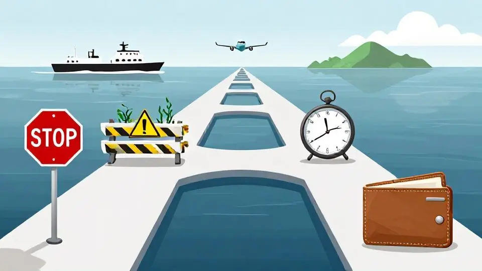 2. 복합 난관: 비행기만이 유일한 대안