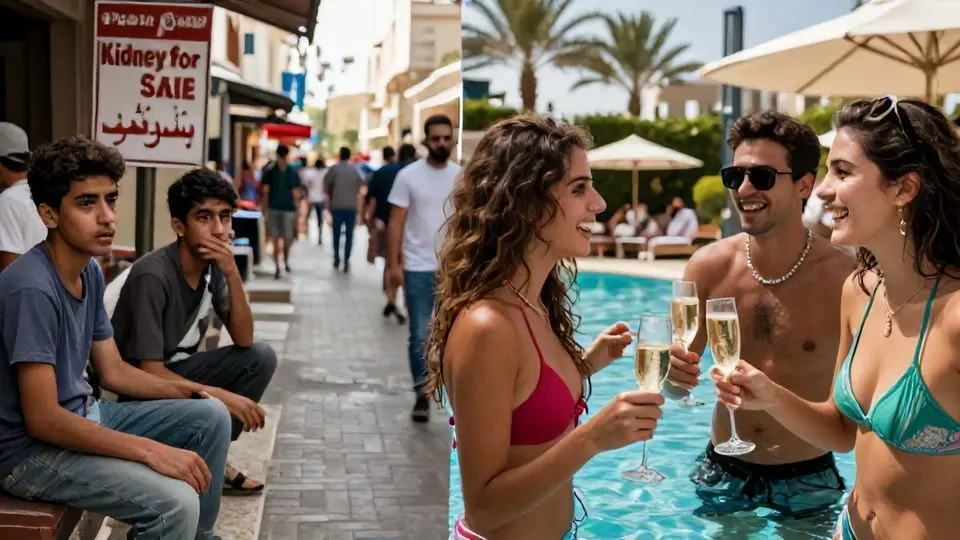 국민의 비참한 현실 vs 특권층의 호화로운 해외 생활