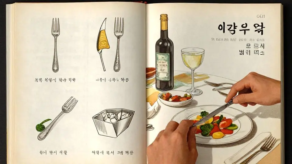 포크와 나이프 사용법을 책으로 공부했던 시대