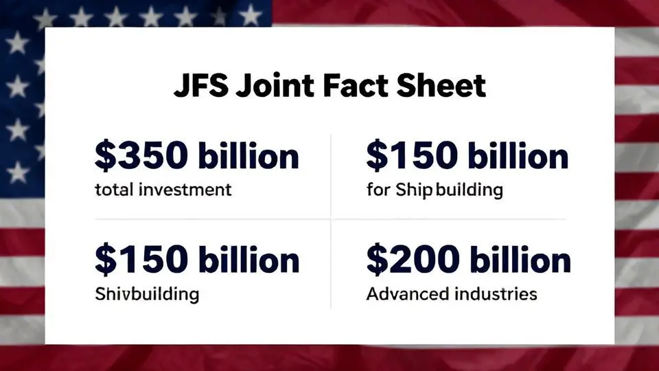 3. JFS 조인트 팩트시트: 3,500억 달러 투자 약속의 실체