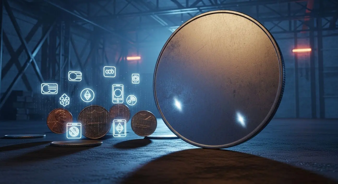 디지털 시대의 역설: 줄어드는 동전, 커지는 독점