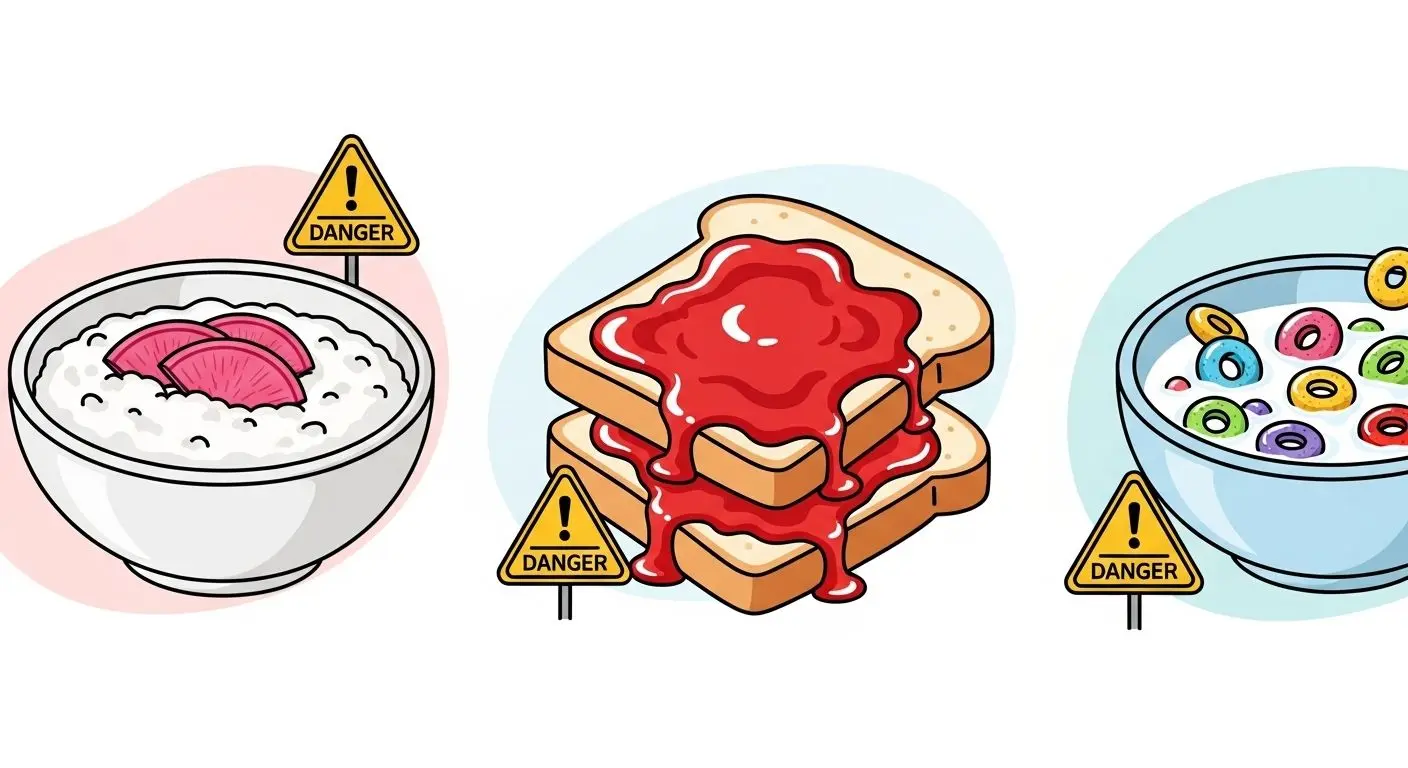 뇌 건강을 위협하는 최악의 아침 식사 조합 3가지