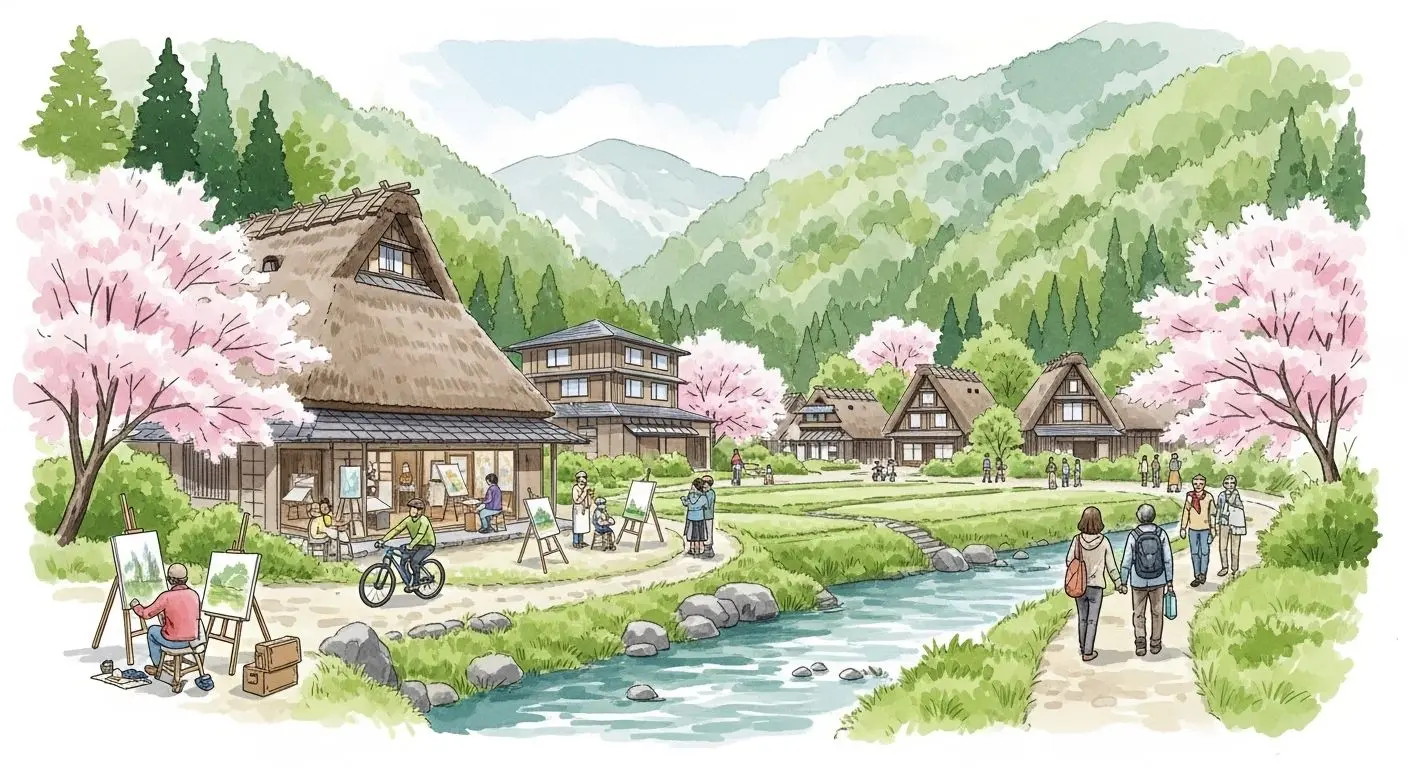 일본의 선제적 대응: 아티스트 레지던스에서 마을 전체 호텔화까지