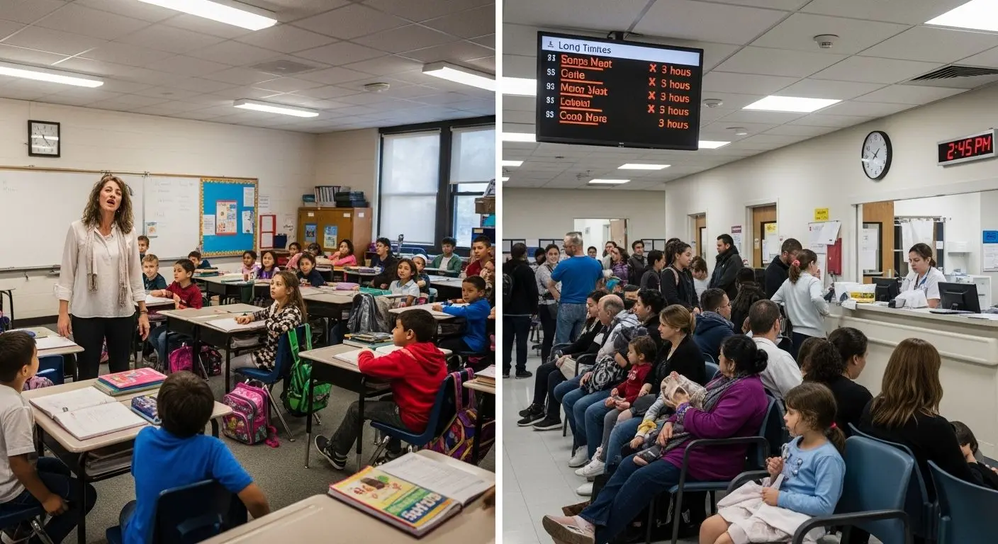 시스템의 침식: 교육과 의료 부족이 경제에 미치는 영향