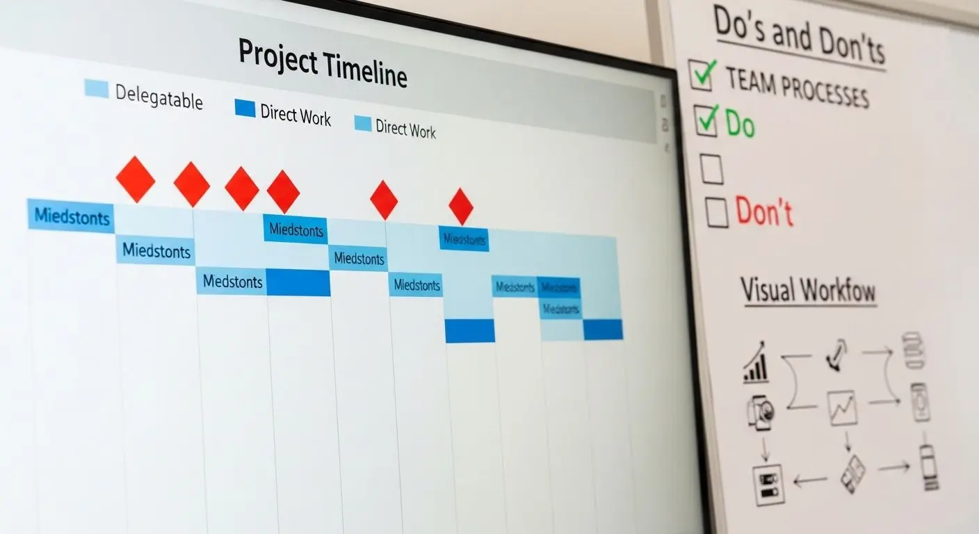 실제 적용 방법: 마일스톤, 업무 분류, 명확한 기준