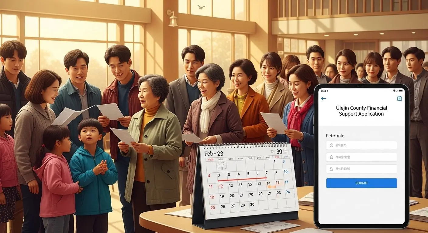 울진군 민생안전 지원금: 2월 23일부터 30~40만원 지급