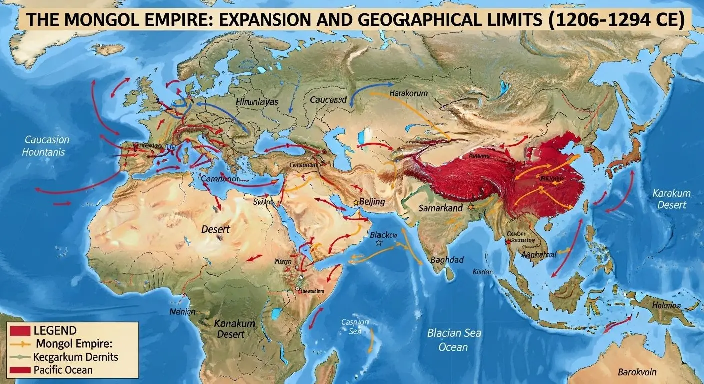 몽골 제국의 팽창과 자연적 한계