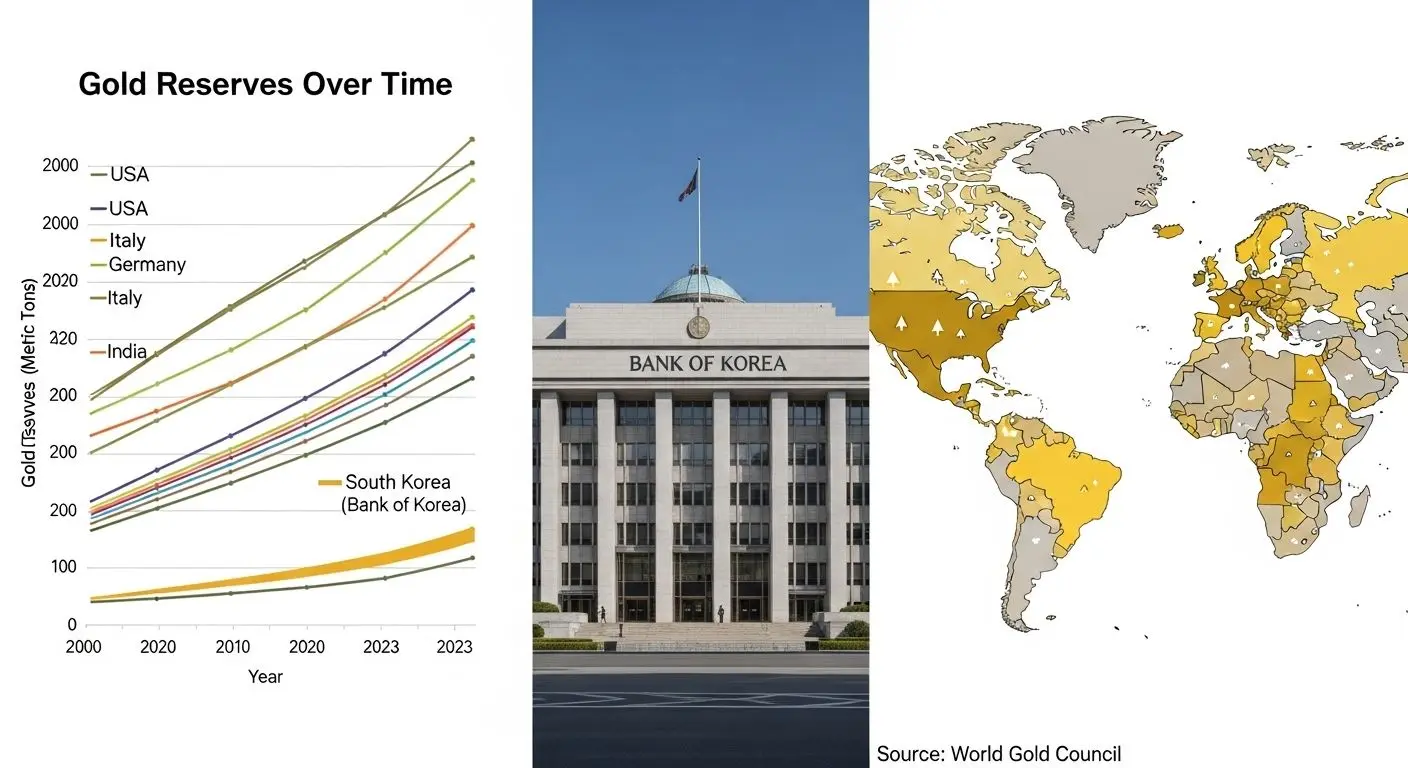 한국의 현실: 13년째 멈춰선 금 보유량과 미래 전략