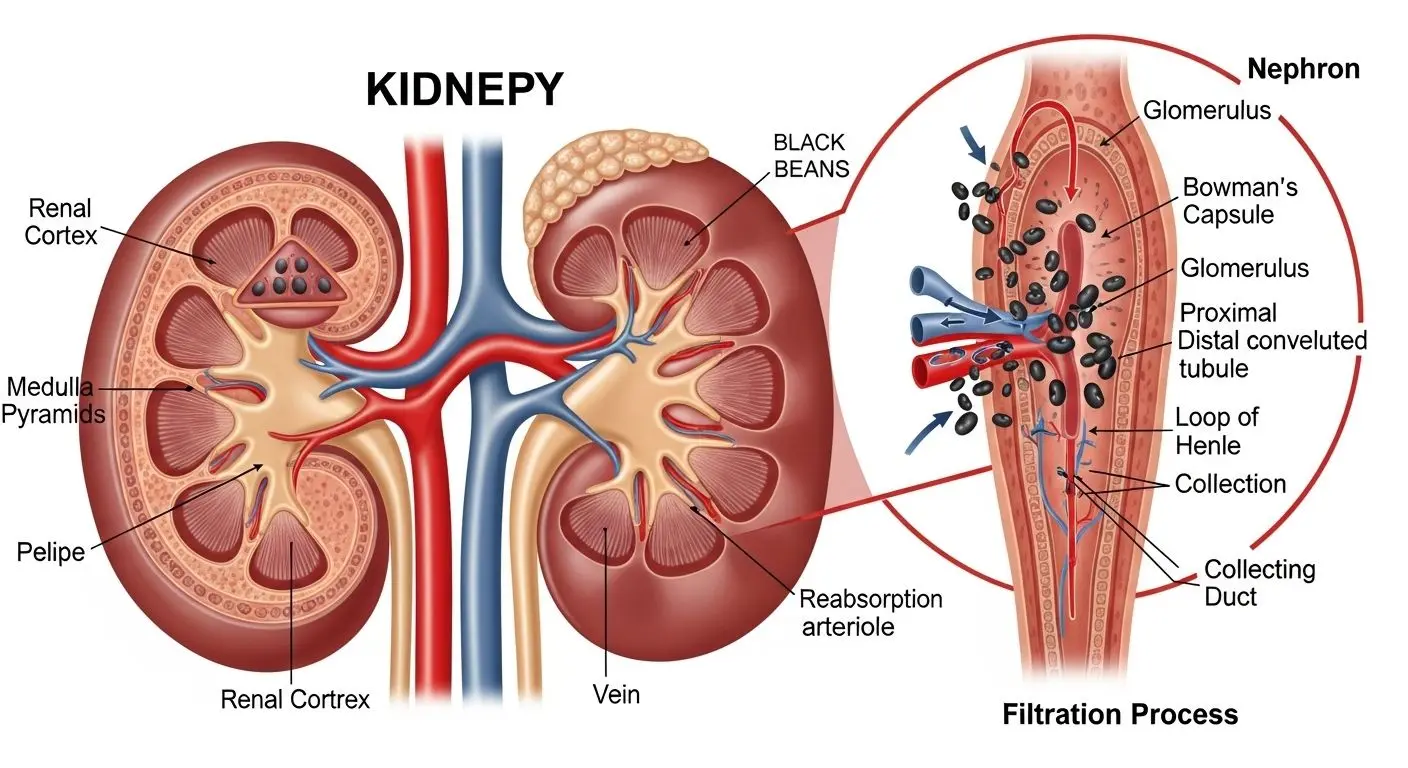 신장의 중요성과 검은콩의 함정 성분