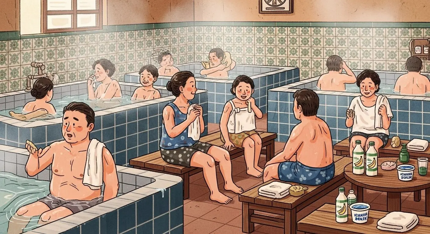 때 밀고 바나나우유 마시던 그날의 따뜻한 기억