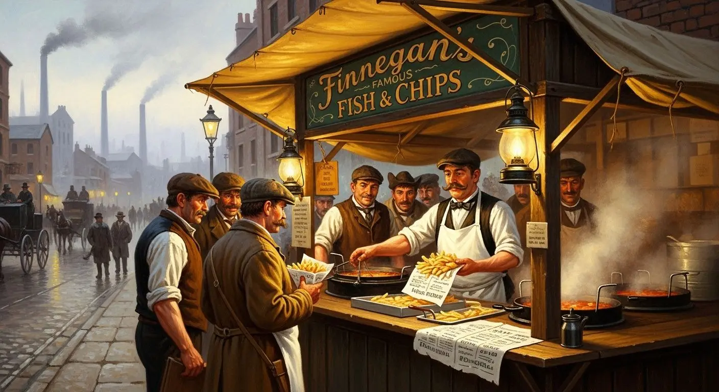 피시앤칩스: 산업혁명 시대의 완벽한 연료