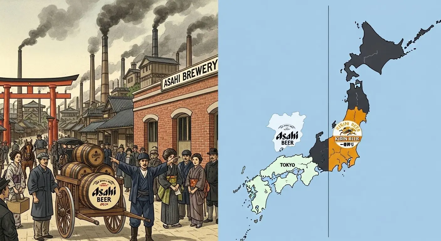 탄생과 격동의 시대: 합병과 분리, 그리고 기린의 부상