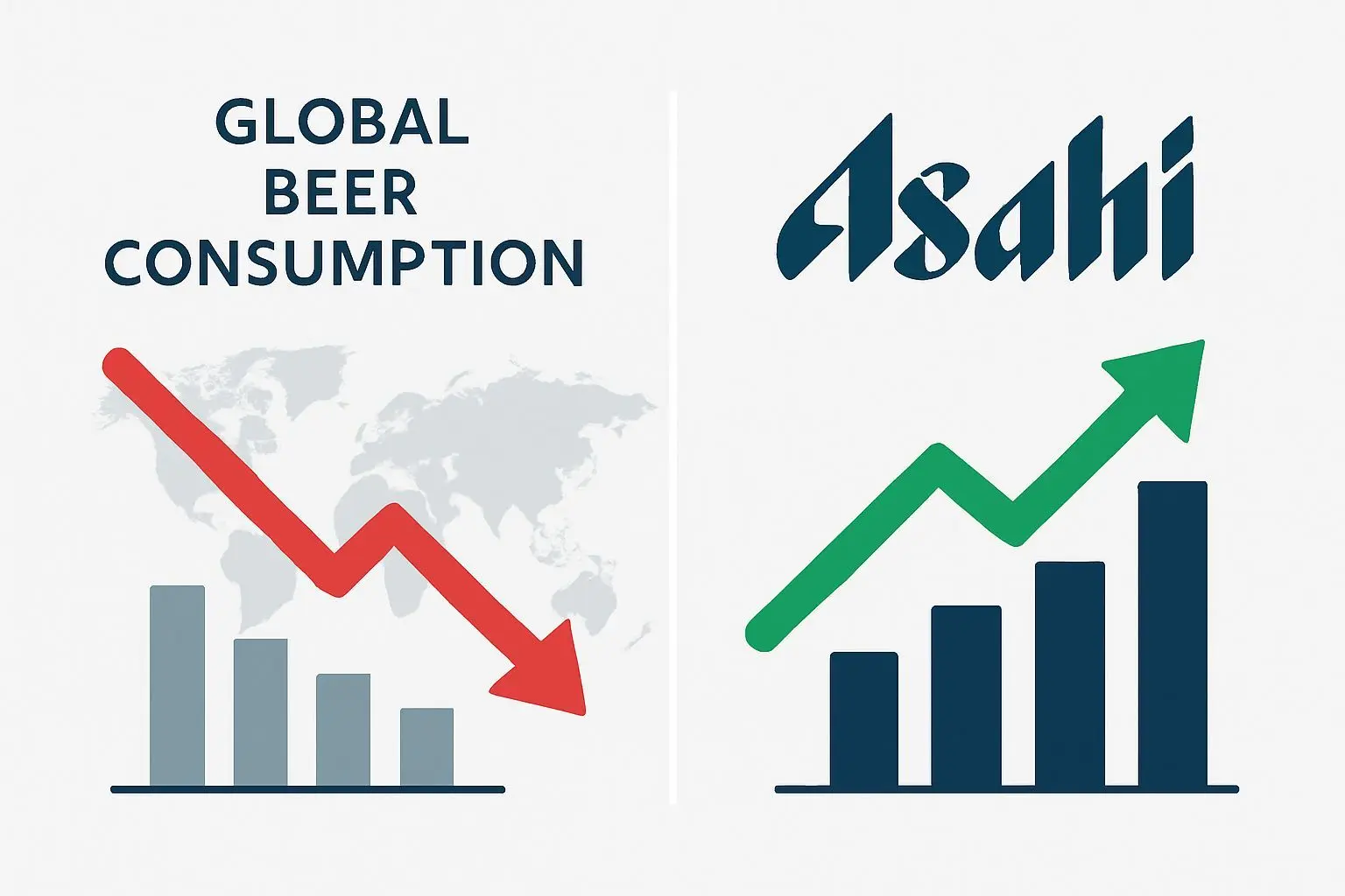 맥주를 덜 마시는 시대, 어째서 아사이는 계속 성장할까?