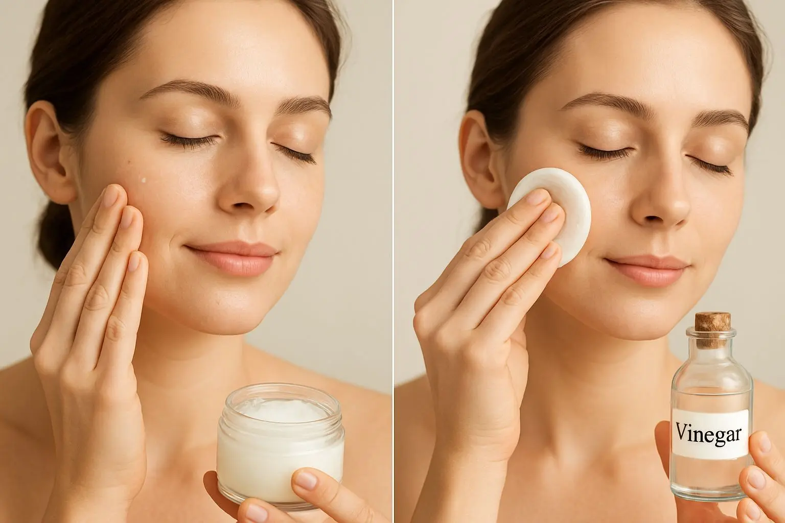 밤에는 코코넛 오일, 주 2~3회는 식초로 피부 균형 맞추기