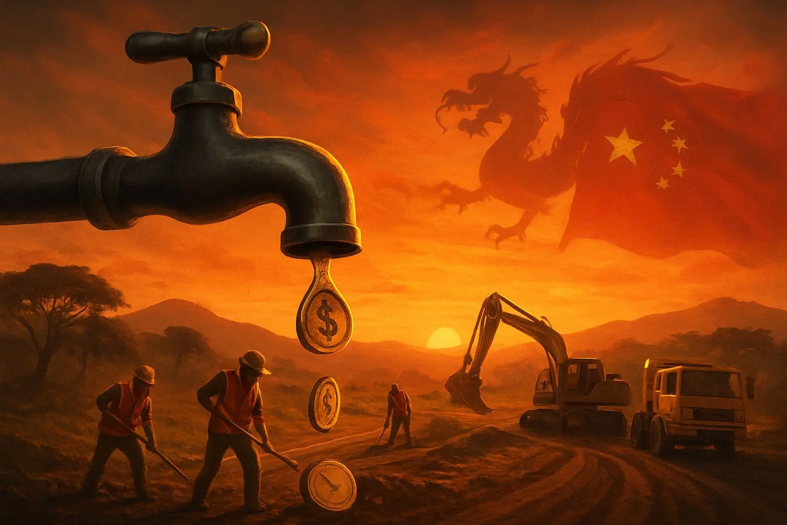 원조의 수도꼭지가 잠기자: 미국의 빈자리, 중국의 그림자