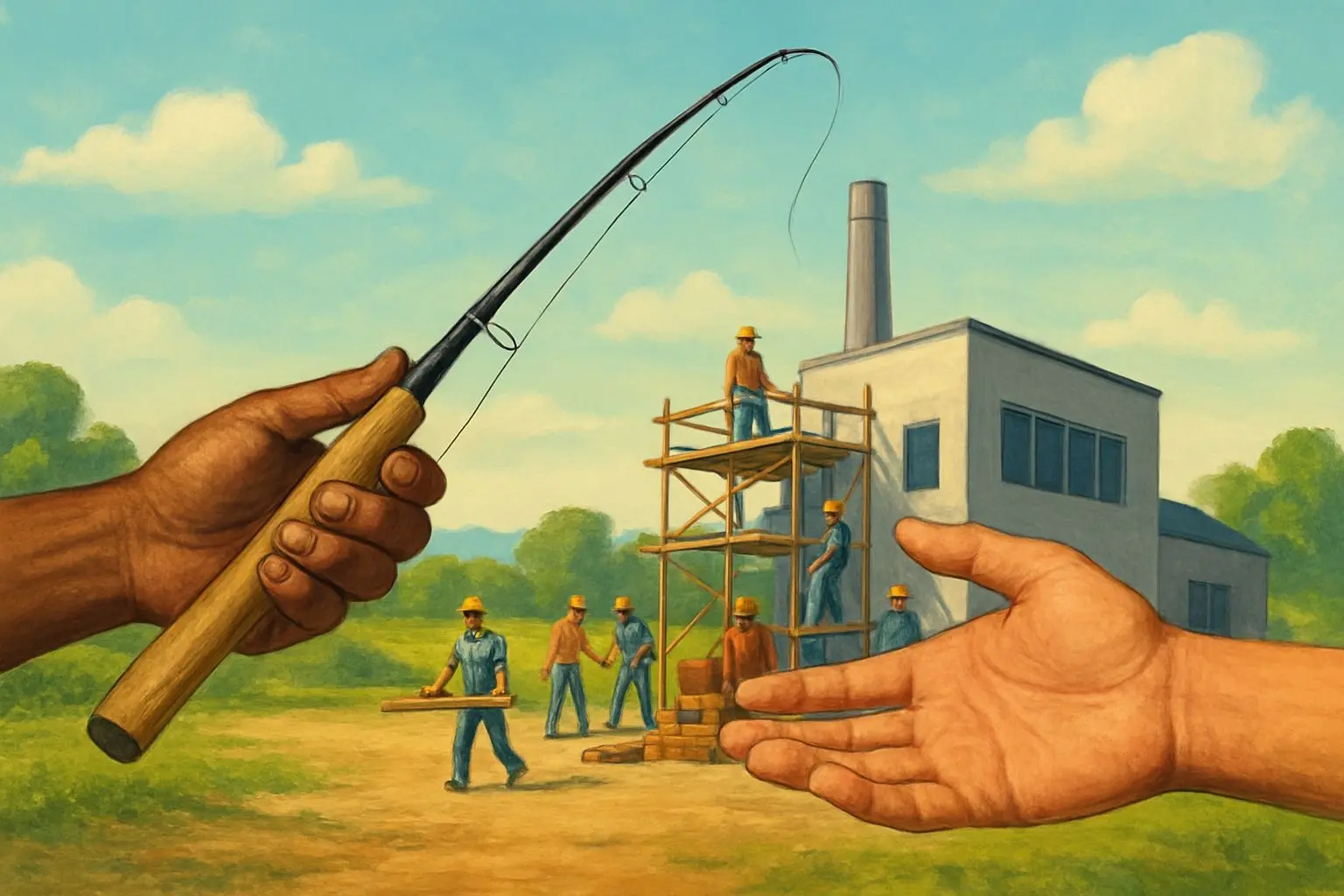 진정한 도움이란 무엇인가: 낚싯대 공장을 세우는 지혜