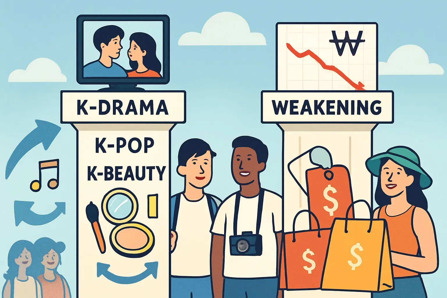 한류+원화 약세: 한국 관광 호황의 두 가지 축