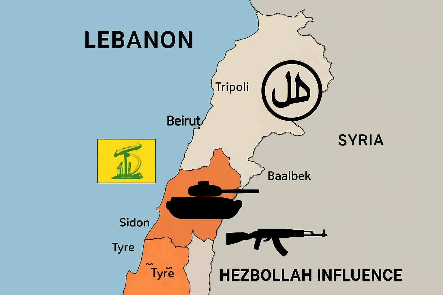 헤즈볼라의 그림자와 전쟁의 추가 타격