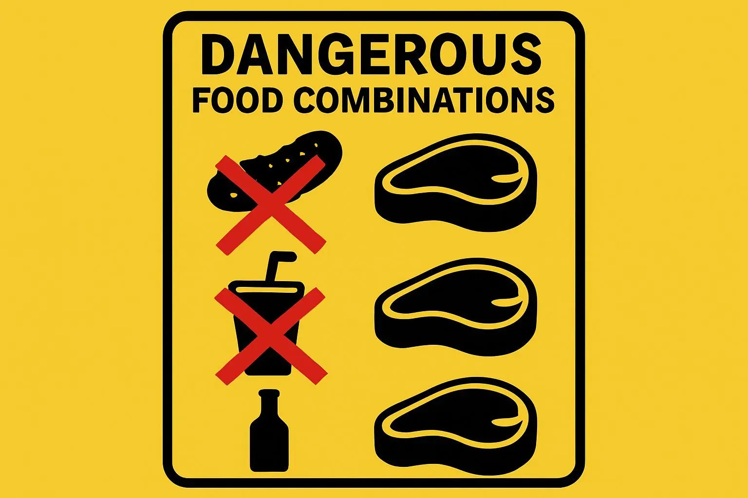 절대 함께 먹지 말아야 할 3가지 위험한 조합